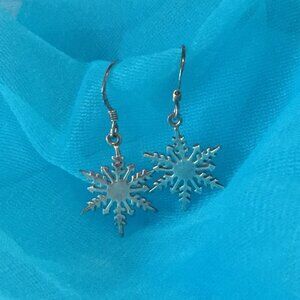 Sterling Silver Snowflake Earrings